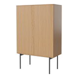 Buffet haut Silent, en chêne huilé, 100x45 cm