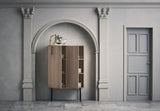 Buffet haut Silent, en chêne huilé, 100x45 cm