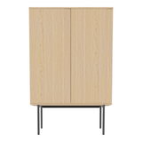 Buffet haut Silent, en chêne huilé, 100x45 cm