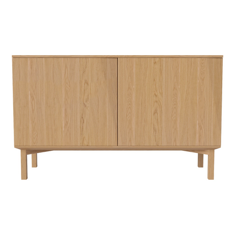 Silent Sideboard mit 2 Türen, aus Eiche, geölt, 132x45 cm - ZEN ZONE Furniture