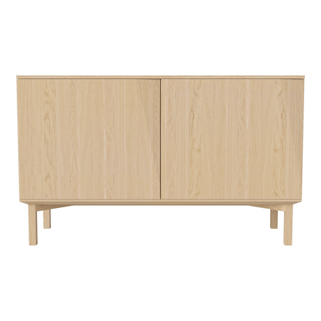 Silent Sideboard mit 2 Türen, aus Eiche, geölt, 132x45 cm - ZEN ZONE Furniture
