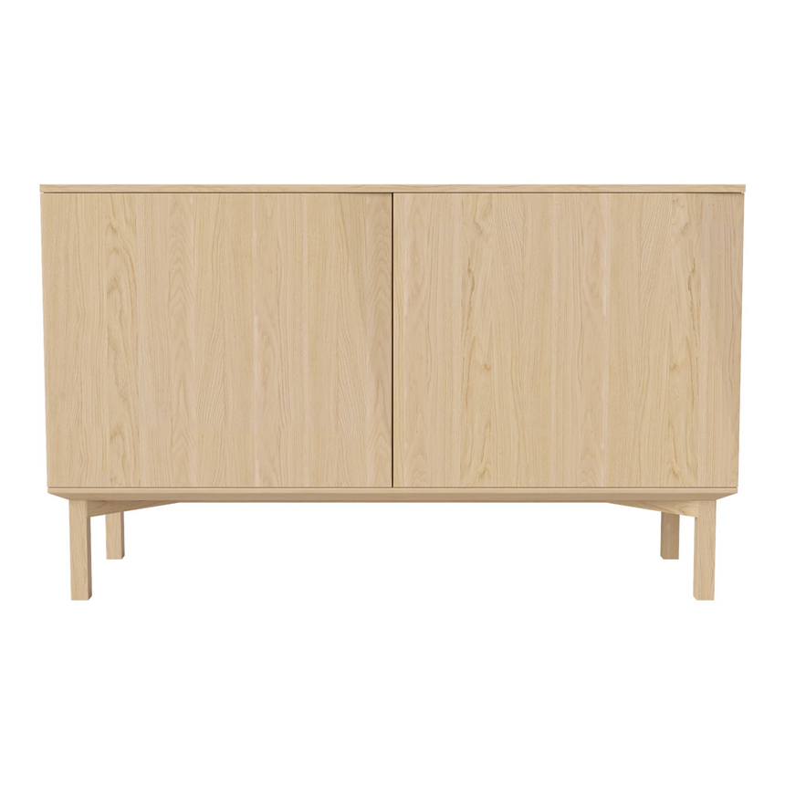Silent Sideboard mit 2 Türen, aus Eiche, geölt, 132x45 cm
