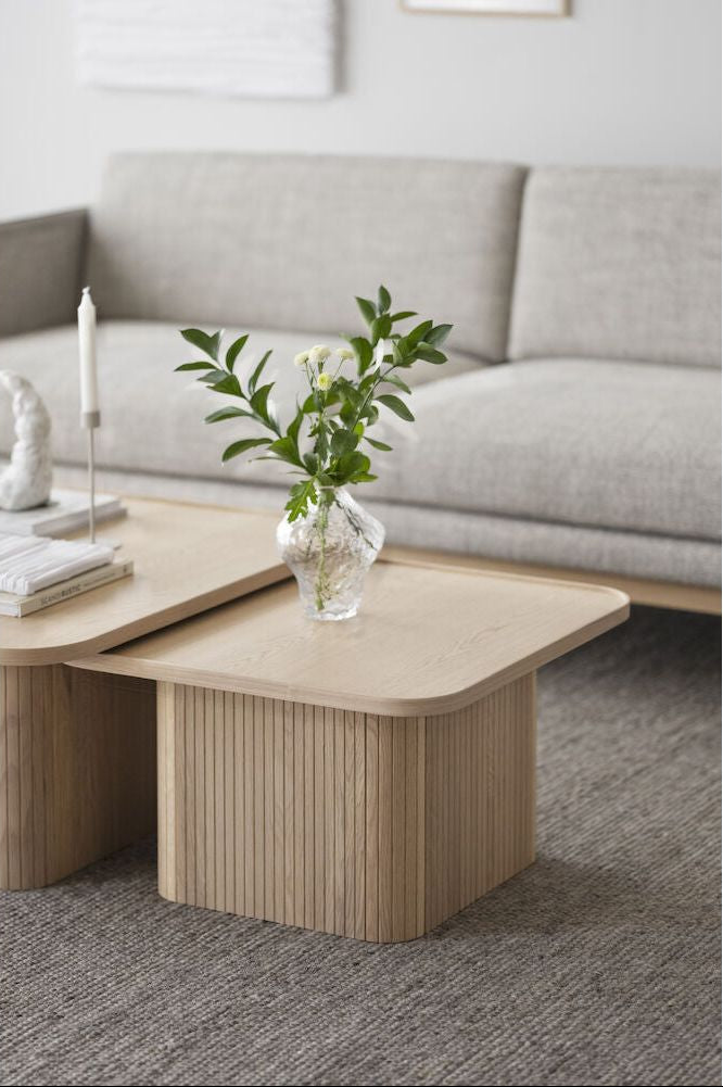 SULLIVAN Couchtisch Weiß pigmentiert 60x60x37cm - ZEN ZONE