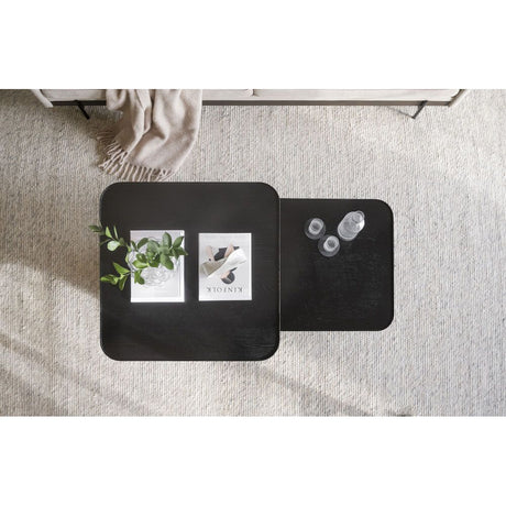 SULLIVAN Couchtisch Schwarz 80x80x40cm - ZEN ZONE