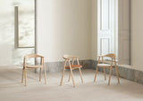 Swing Esstischstuhl aus Eiche – Farben Edition, graubraun lackiert - ZEN ZONE Furniture