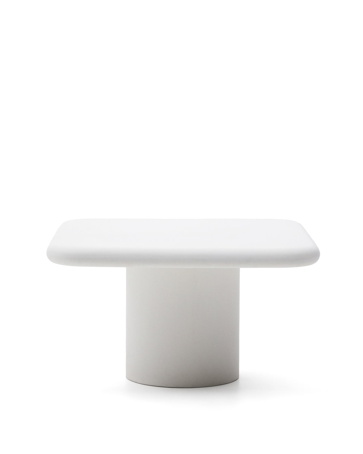 Tisch Addaia aus weißem Zement 135 x 135 cm - ZEN ZONE Furniture