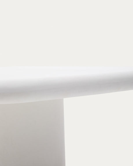 Tisch Addaia aus weißem Zement 135 x 135 cm - ZEN ZONE Furniture