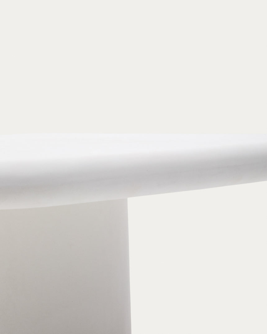 Tisch Addaia aus weißem Zement 135 x 135 cm - ZEN ZONE Furniture