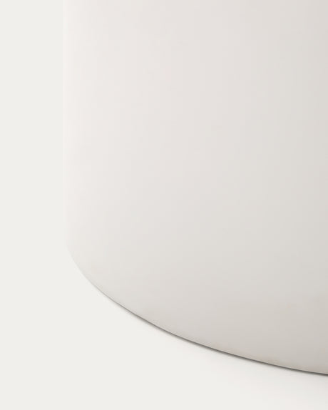 Tisch Addaia aus weißem Zement 135 x 135 cm - ZEN ZONE Furniture