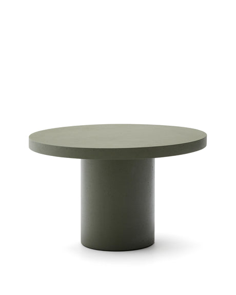 Runder Tisch Aiguablava aus Zement in Grün Ø 120 cm - ZEN ZONE Furniture