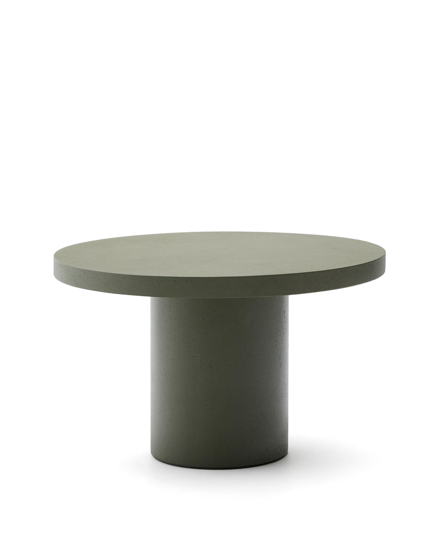 Runder Tisch Aiguablava aus Zement in Grün Ø 120 cm - ZEN ZONE Furniture