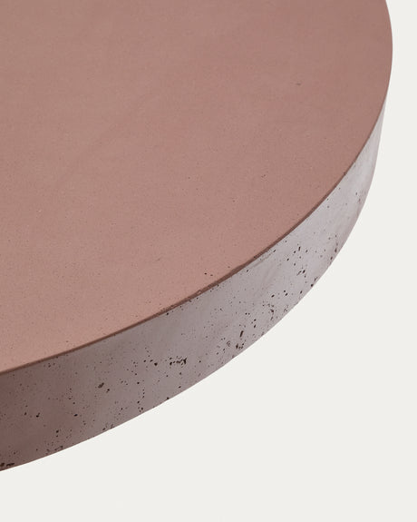 Runder Tisch Aiguablava aus Zement in Terrakotta Ø 120 cm - ZEN ZONE Furniture