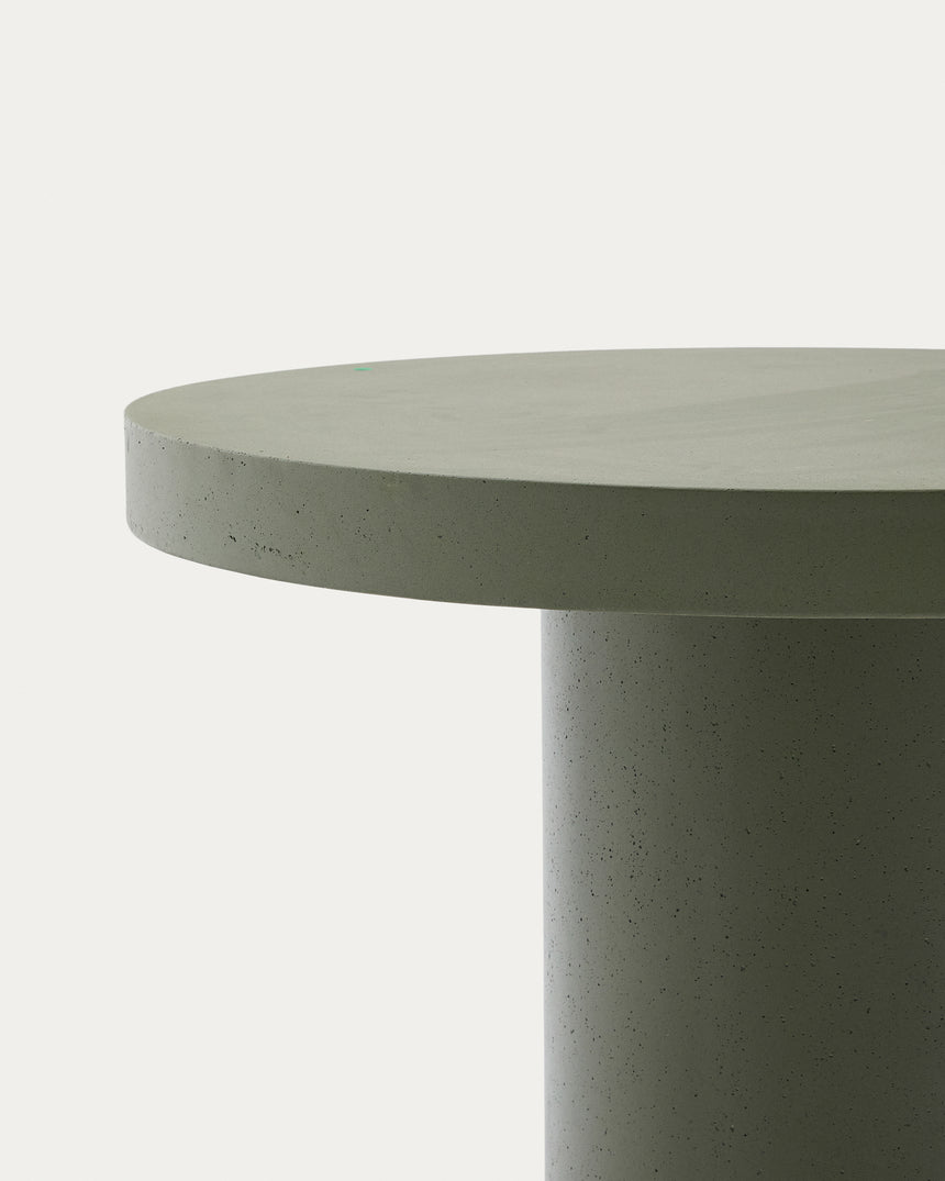 Runder Tisch Aiguablava aus Zement in Grün Ø 90 cm - ZEN ZONE Furniture