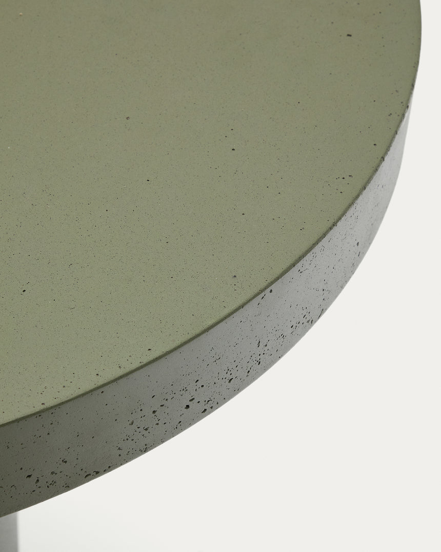 Runder Tisch Aiguablava aus Zement in Grün Ø 90 cm - ZEN ZONE Furniture