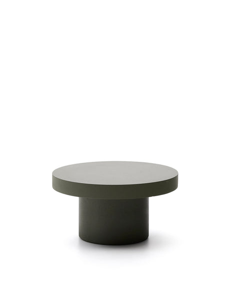 Couchtisch Aiguablava aus Zement in Grün Ø 90 cm - ZEN ZONE Furniture