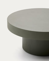 Couchtisch Aiguablava aus Zement in Grün Ø 90 cm - ZEN ZONE Furniture
