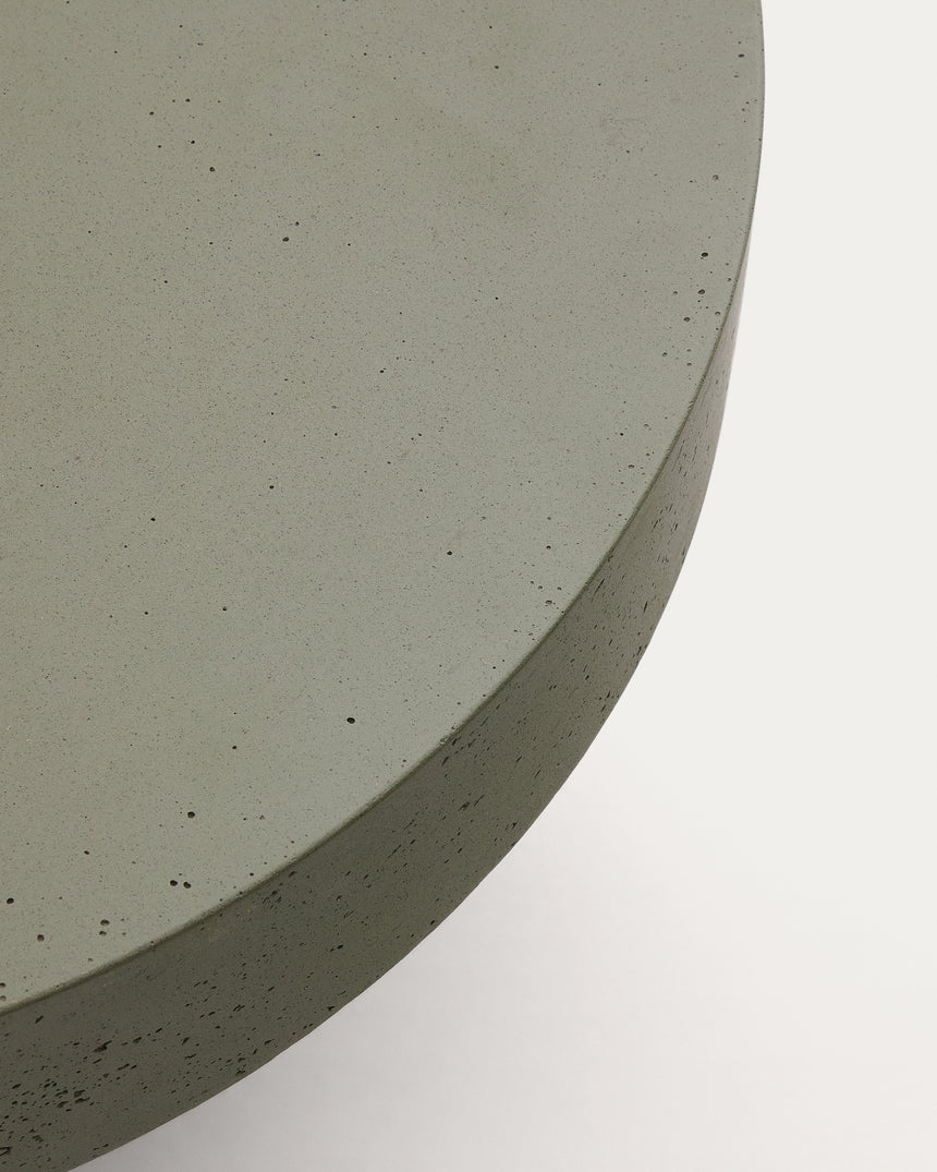 Couchtisch Aiguablava aus Zement in Grün Ø 90 cm - ZEN ZONE Furniture