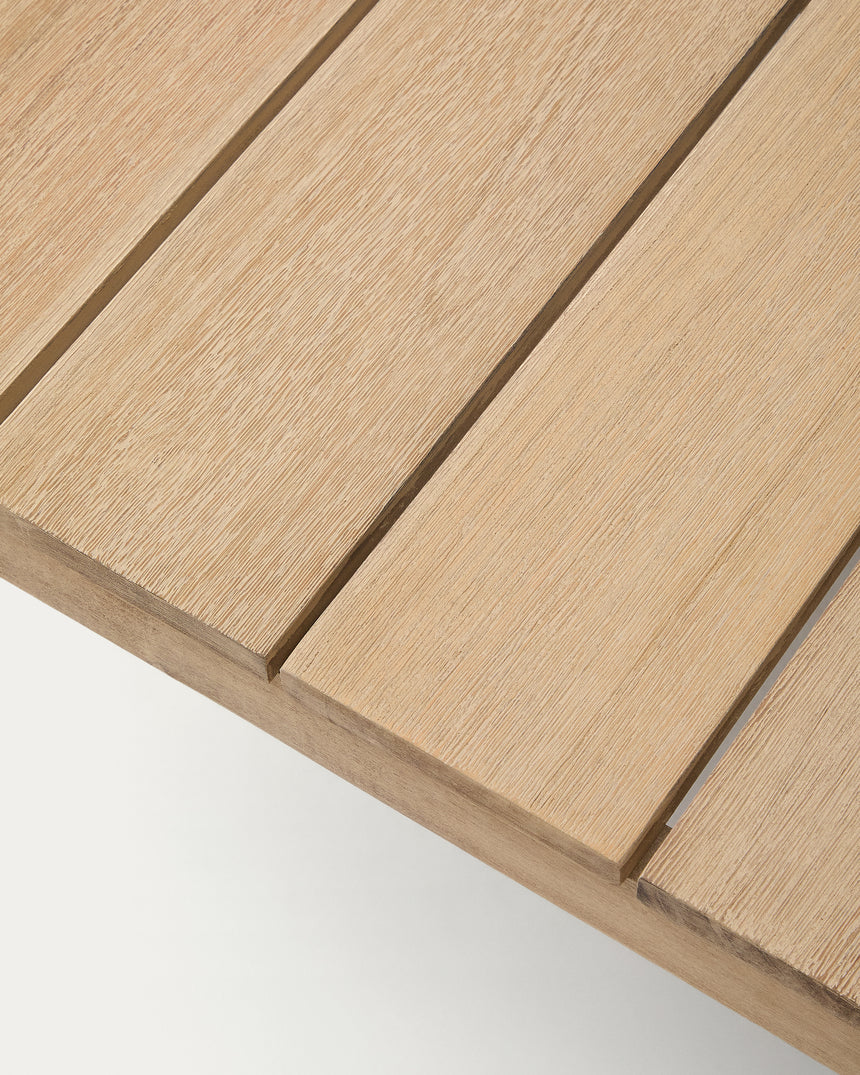 Couchtisch Ambra aus massivem Akazienholz mit hellem Finish 82,5 x 82,5 cm FSC 100% - ZEN ZONE Furniture
