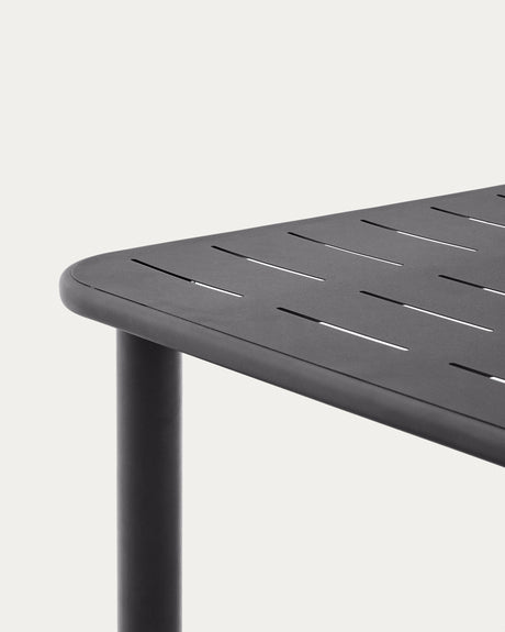 Outdoor-Tisch Brai aus dunkelgrau verzinktem Stahl 180 x 90 cm - ZEN ZONE Furniture