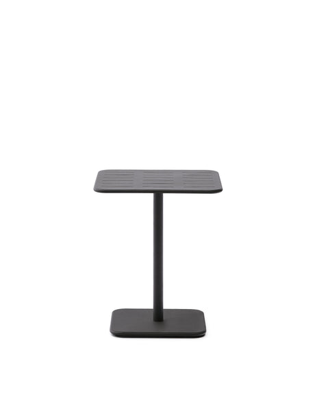 Outdoor-Tisch Brai aus dunkelgrau verzinktem Stahl 70 x 70 cm - ZEN ZONE Furniture