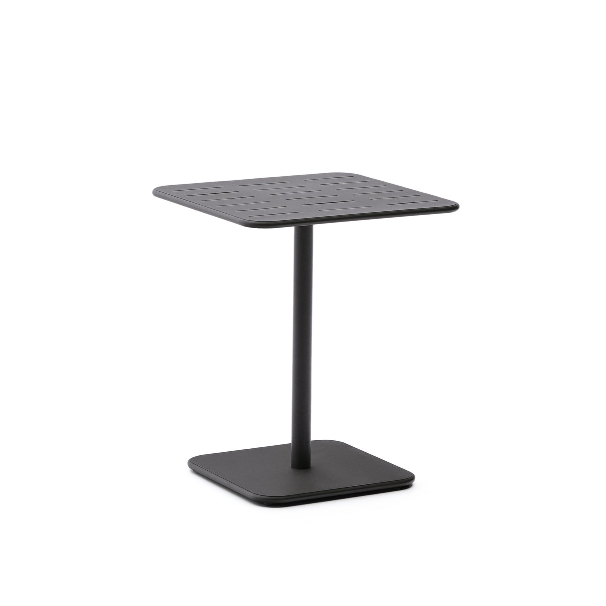 Outdoor-Tisch Brai aus dunkelgrau verzinktem Stahl 70 x 70 cm - ZEN ZONE Furniture