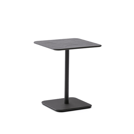 Outdoor-Tisch Brai aus dunkelgrau verzinktem Stahl 70 x 70 cm - ZEN ZONE Furniture