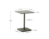 Outdoor-Tisch Brai aus grün verzinktem Stahl 70 x 70 cm - ZEN ZONE Furniture