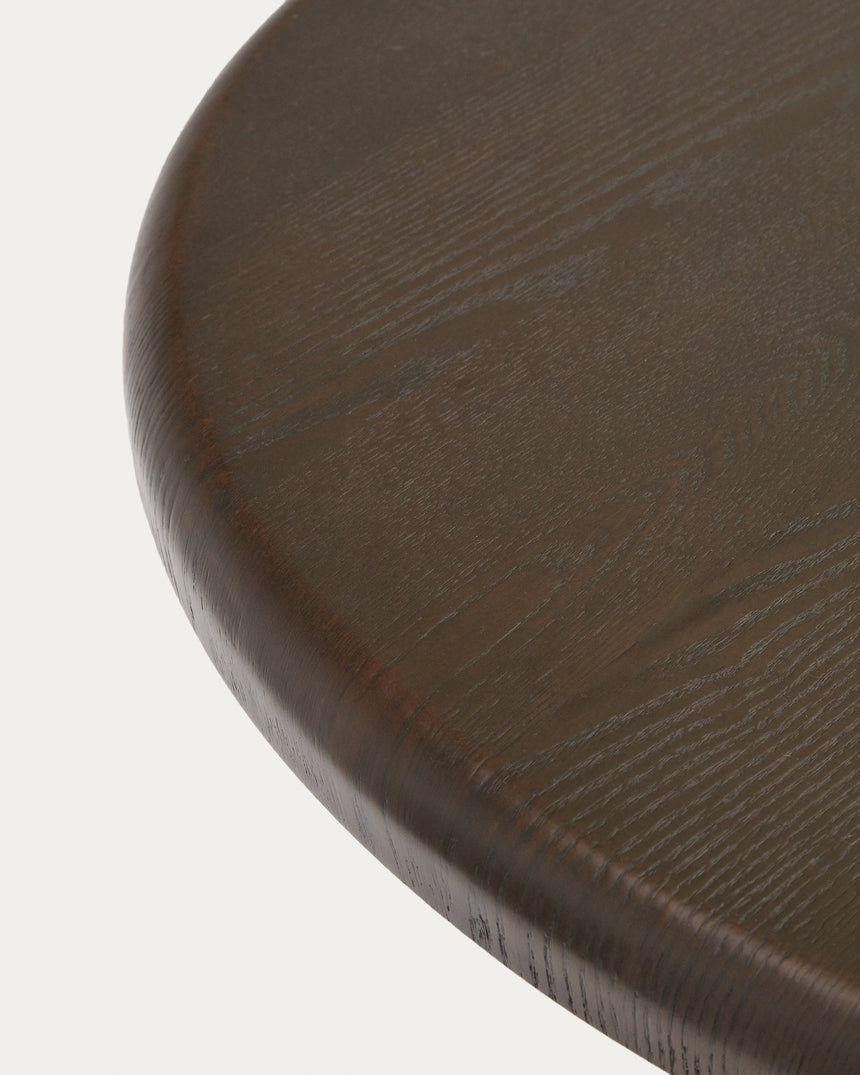 Mailen ovaler Tisch aus Eschenfurnier mit dunklem Finish Ø 220 x 105 cm - ZEN ZONE Furniture