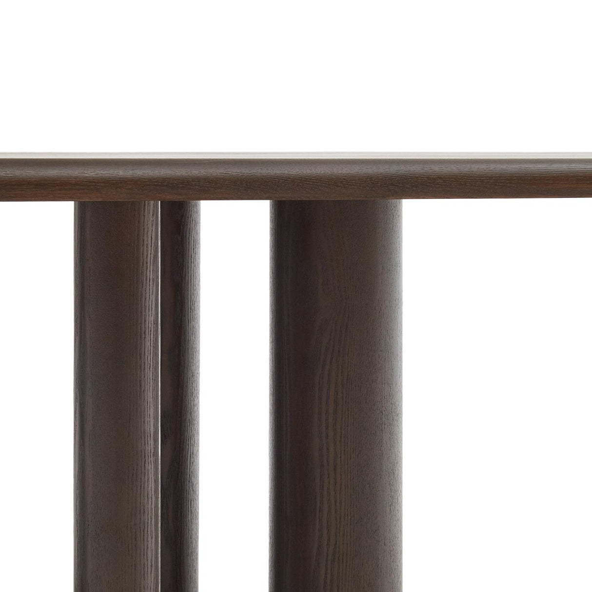 Mailen ovaler Tisch aus Eschenfurnier mit dunklem Finish Ø 220 x 105 cm - ZEN ZONE