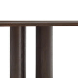 Mailen ovaler Tisch aus Eschenfurnier mit dunklem Finish Ø 220 x 105 cm - ZEN ZONE