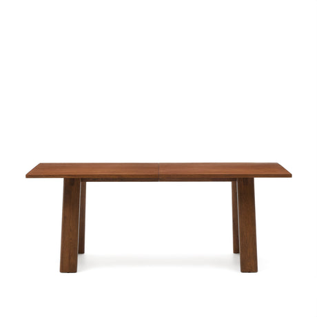 Arlen Ausziehtisch Furnier und massives Eichenholz mit Nussbaum-Finish 200 (250) x 95 cm FSC - ZEN ZONE Furniture