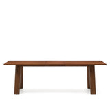 Arlen Ausziehtisch Furnier und massives Eichenholz mit Nussbaum-Finish 200 (250) x 95 cm FSC - ZEN ZONE Furniture