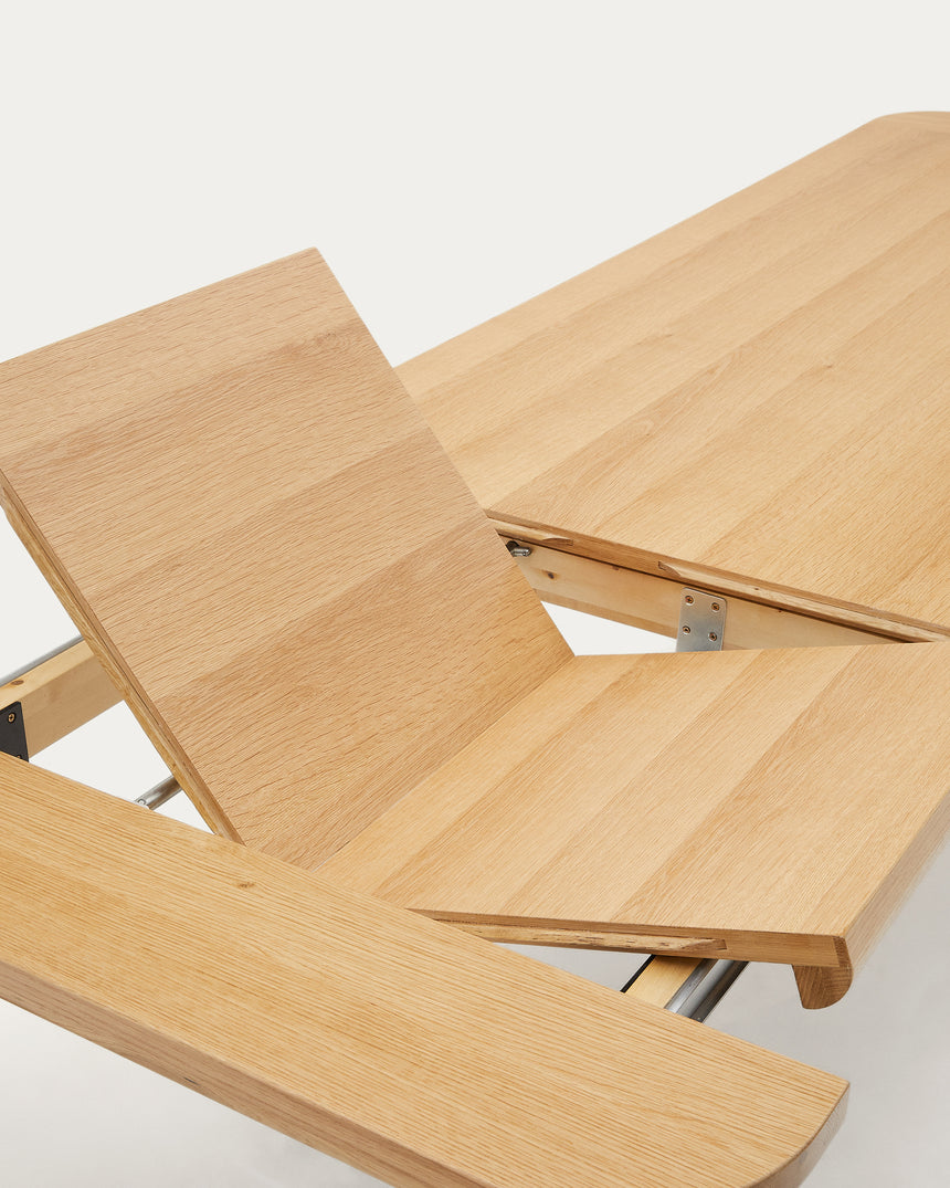 Jondal Ausziehtisch aus Massivholz und Eichenfurnier 100 % FSC 200 (280) x 100 cm - ZEN ZONE Furniture