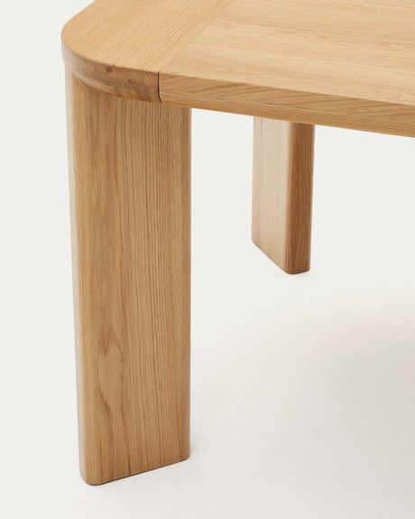 Jondal Ausziehtisch aus Massivholz und Eichenfurnier 100 % FSC 200 (280) x 100 cm - ZEN ZONE Furniture