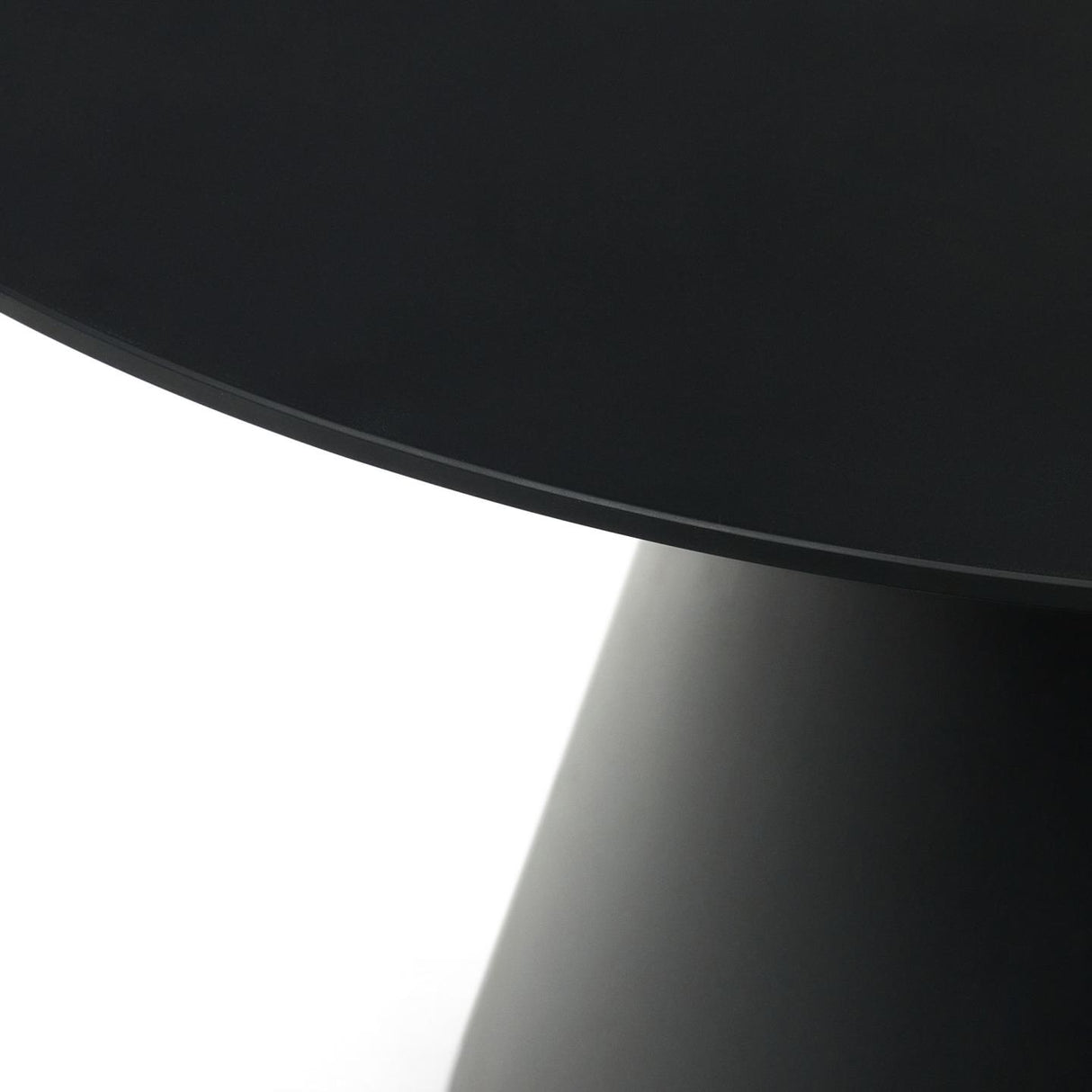 Wilshire runder Tisch getempertes Glas und Metall mit schwarzem Finish Ø 120 cm - ZEN ZONE