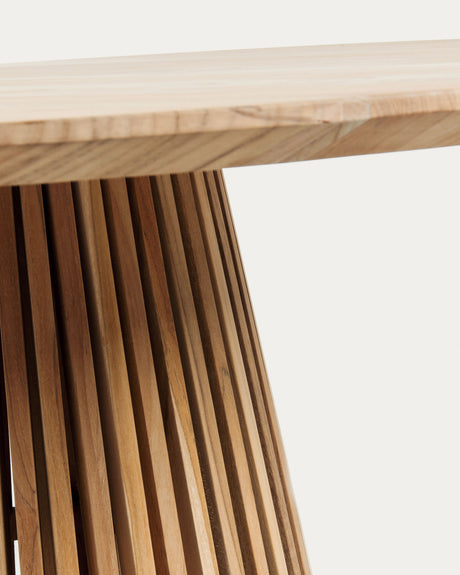 Jeanette runder Tisch aus massivem Teakholz Ø 90 cm - ZEN ZONE Furniture