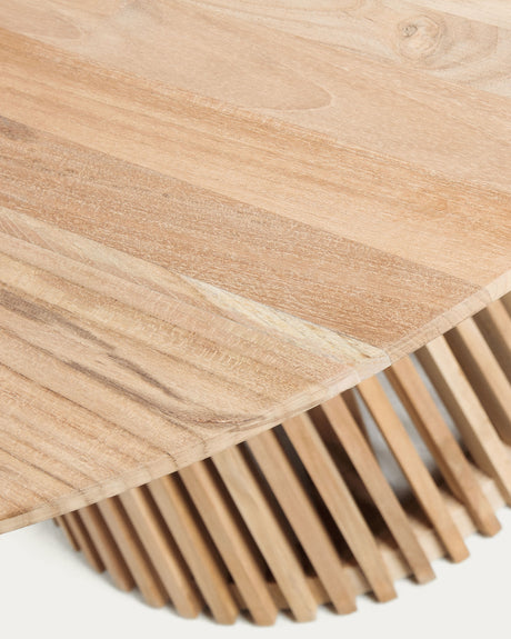 Jeanette runder Tisch aus massivem Teakholz Ø 90 cm - ZEN ZONE Furniture