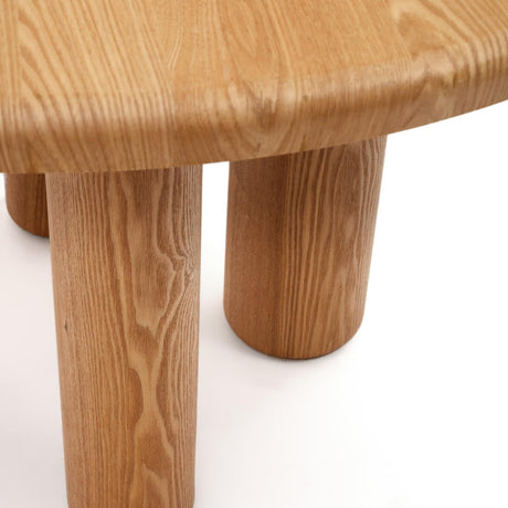 Mailen runder Tisch aus Eschenfurnier mit natürlichem Finish Ø 120 cm - ZEN ZONE