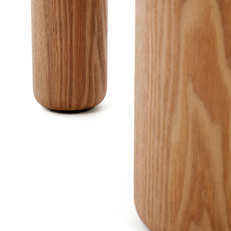 Mailen runder Tisch aus Eschenfurnier mit natürlichem Finish Ø 120 cm - ZEN ZONE