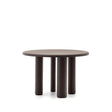 Mailen runder Tisch aus Eschenfurnier mit dunklem Finish Ø 120 cm - ZEN ZONE