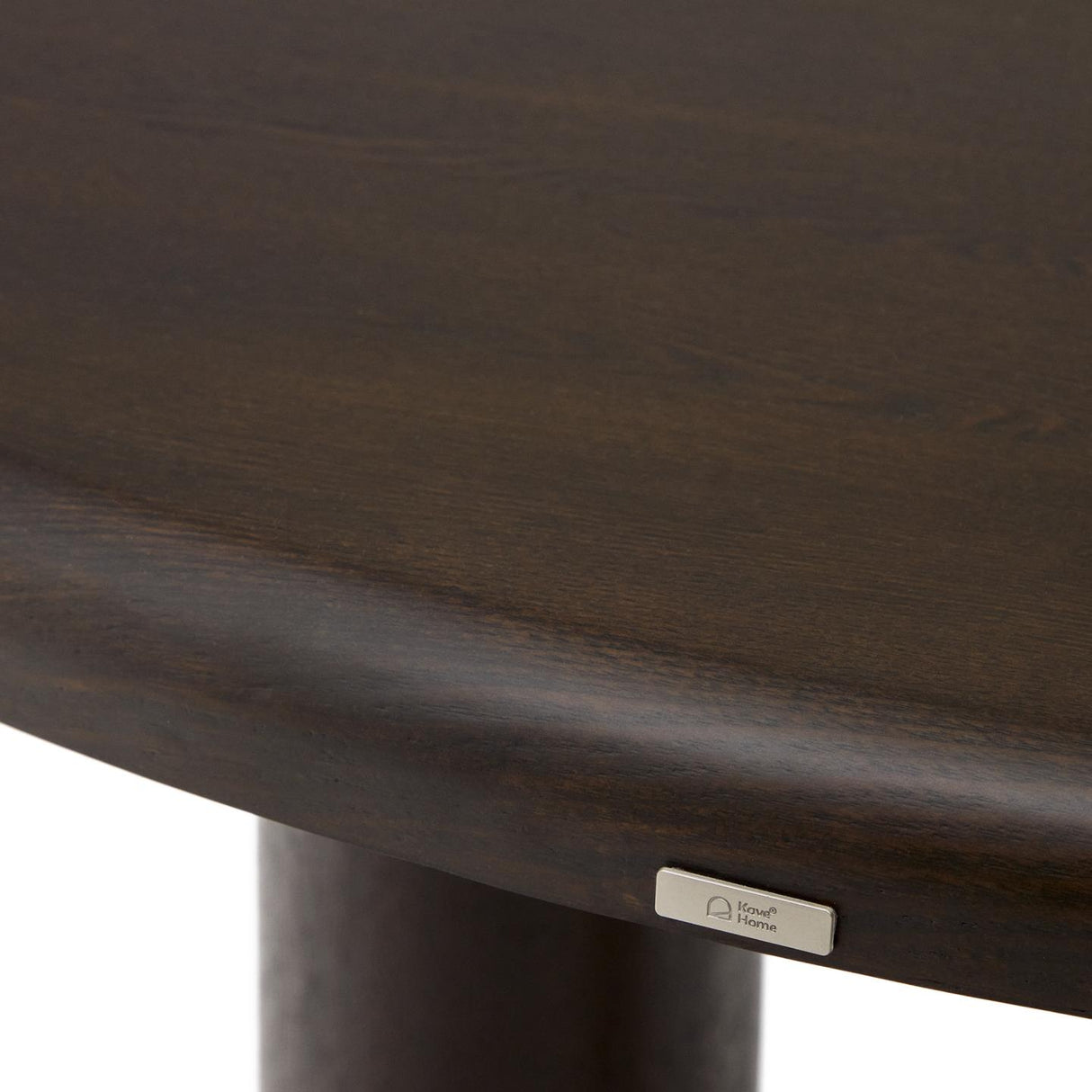 Mailen runder Tisch aus Eschenfurnier mit dunklem Finish Ø 120 cm - ZEN ZONE