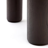 Mailen runder Tisch aus Eschenfurnier mit dunklem Finish Ø 120 cm - ZEN ZONE