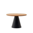 Wilshire runder Tisch aus massivem Akazienholz und Stahl in Schwarz Ø 120 cm - ZEN ZONE