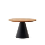 Wilshire runder Tisch aus massivem Akazienholz und Stahl in Schwarz Ø 120 cm - ZEN ZONE Furniture