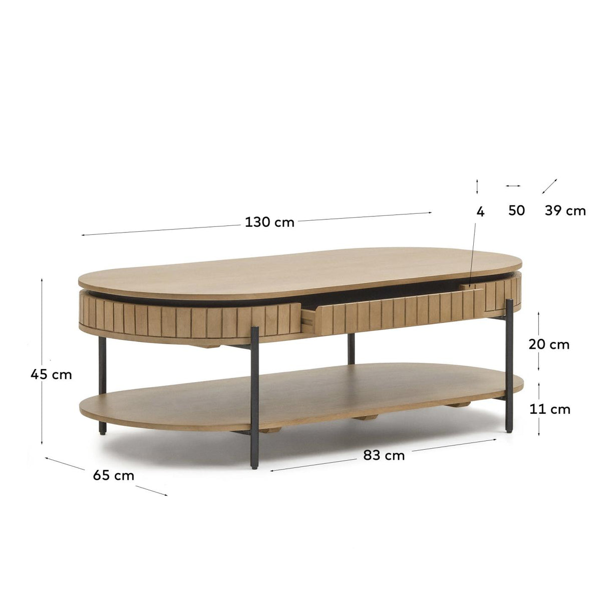 Licia Couchtisch Ø 130 x 65 cm - ZEN ZONE