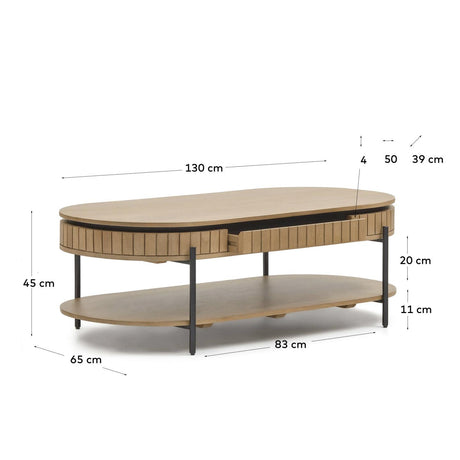 Licia Couchtisch Ø 130 x 65 cm - ZEN ZONE