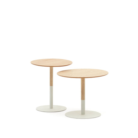 Watse 2-Set runde Beistelltischen Ø 40 cm/Ø 48 cm - ZEN ZONE Furniture