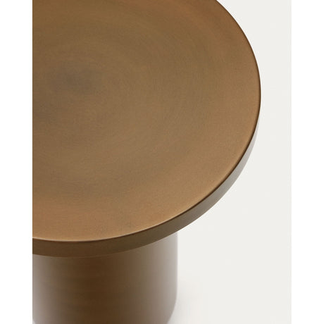 Malya Beistelltisch aus Metall mit Finish in Kupfer Ø 40,5 cm - ZEN ZONE