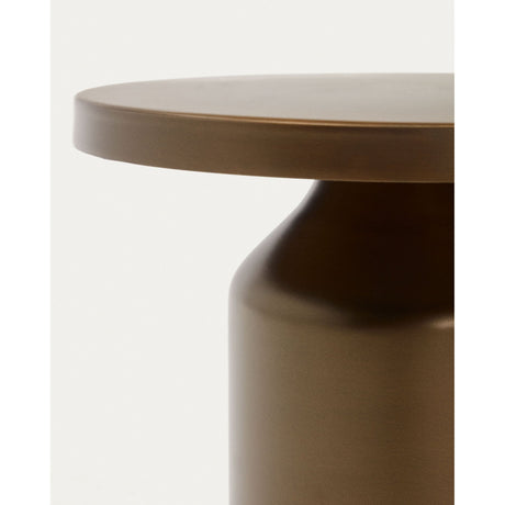 Malya Beistelltisch aus Metall mit Finish in Kupfer Ø 40,5 cm - ZEN ZONE