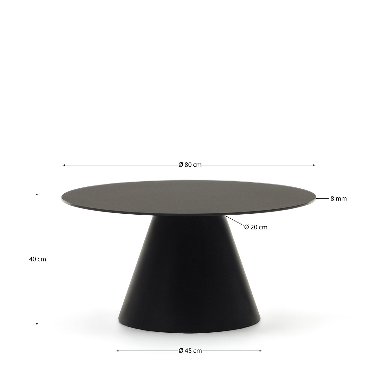 Wilshire runder Couchtisch Ø 80 cm - ZEN ZONE Furniture